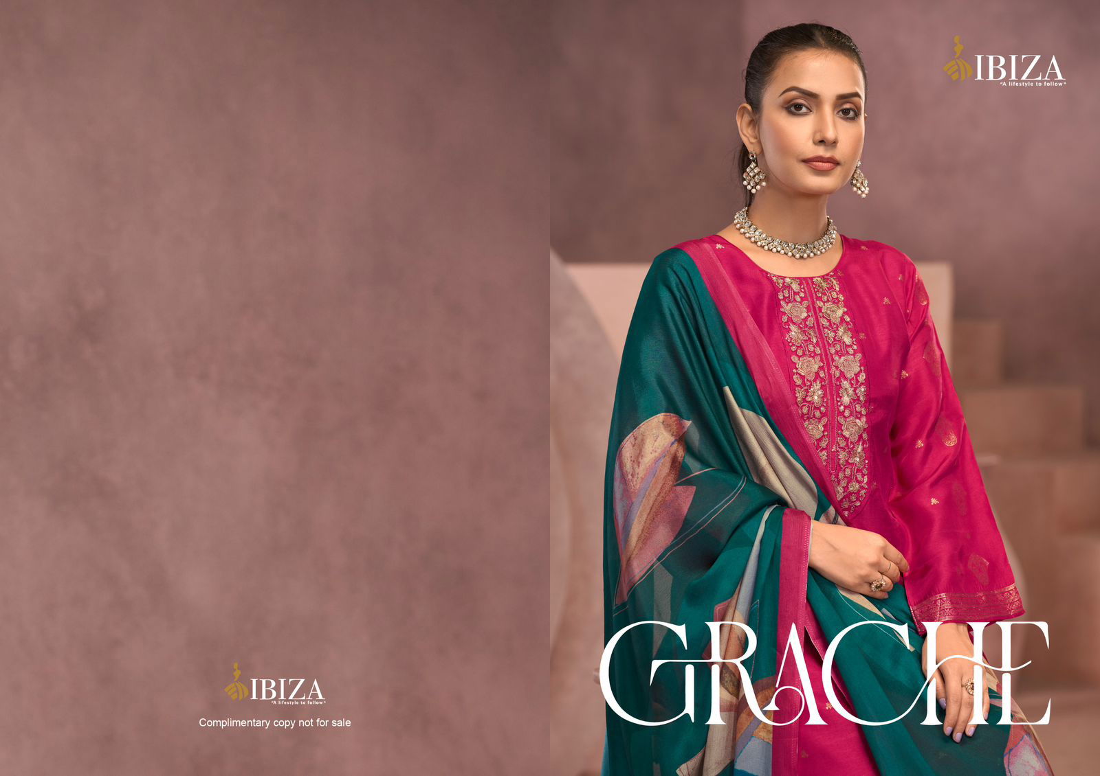 Grache By Ibiza Silk Embroidery Salwar Kameez Wholesalers In Delhi